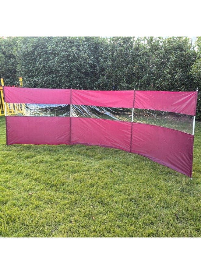 TWT Wind Screen with PVC Window Pink and Clear 440 x 130 cm BU2275 - Image 5